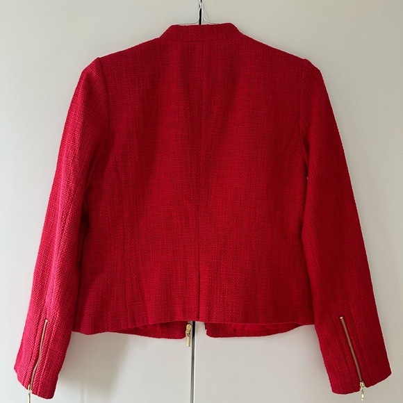 NWT Forever21 tweed red jacket - size L - Picture 7 of 8
